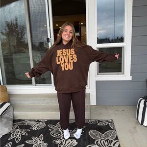 Hollister Brown Graphic Sweatshirt